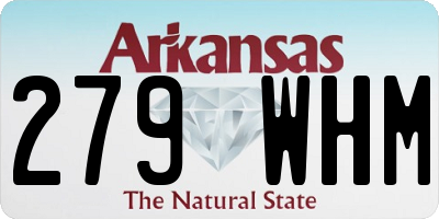AR license plate 279WHM