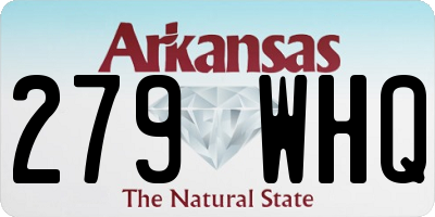 AR license plate 279WHQ
