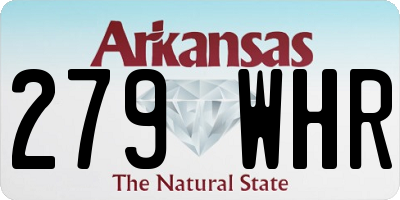 AR license plate 279WHR