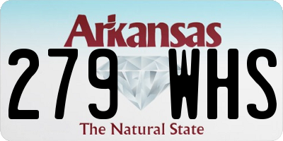 AR license plate 279WHS