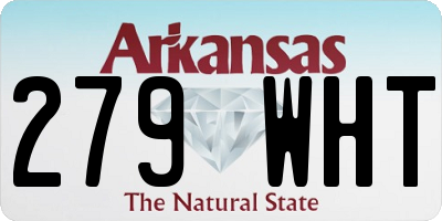 AR license plate 279WHT