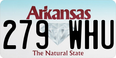 AR license plate 279WHU