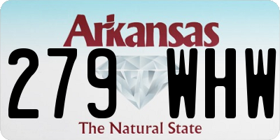 AR license plate 279WHW