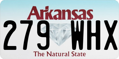 AR license plate 279WHX
