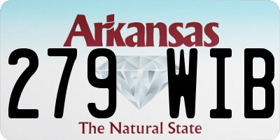 AR license plate 279WIB