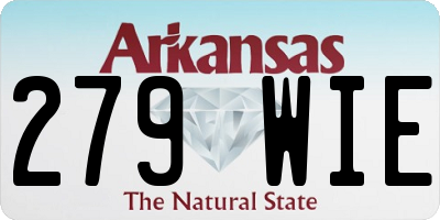 AR license plate 279WIE