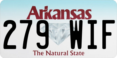 AR license plate 279WIF