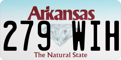 AR license plate 279WIH