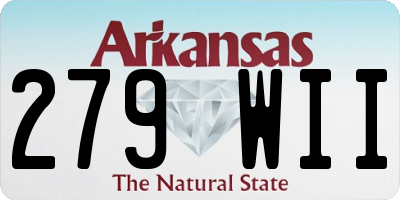 AR license plate 279WII
