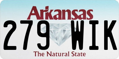 AR license plate 279WIK