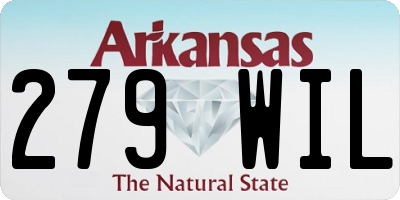 AR license plate 279WIL