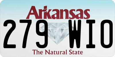 AR license plate 279WIO