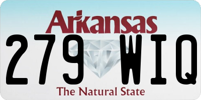 AR license plate 279WIQ