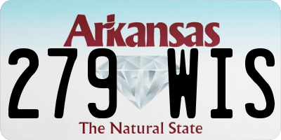 AR license plate 279WIS