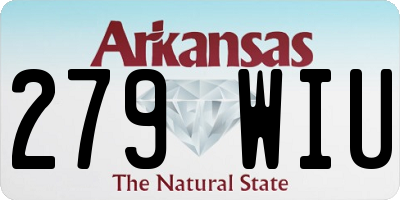 AR license plate 279WIU