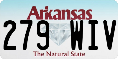 AR license plate 279WIV