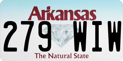 AR license plate 279WIW