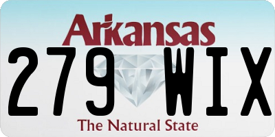 AR license plate 279WIX
