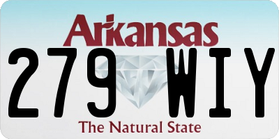 AR license plate 279WIY