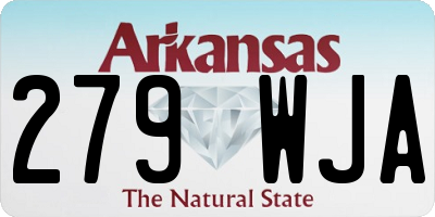AR license plate 279WJA