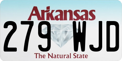 AR license plate 279WJD