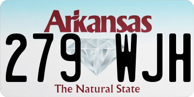 AR license plate 279WJH