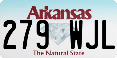 AR license plate 279WJL