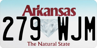 AR license plate 279WJM