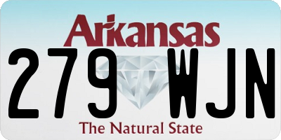 AR license plate 279WJN