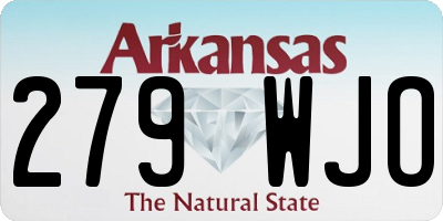 AR license plate 279WJO