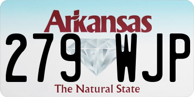 AR license plate 279WJP