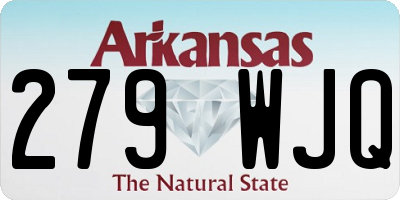 AR license plate 279WJQ
