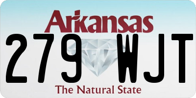 AR license plate 279WJT