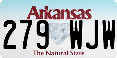 AR license plate 279WJW