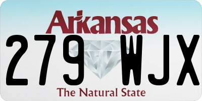 AR license plate 279WJX