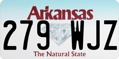 AR license plate 279WJZ