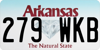 AR license plate 279WKB