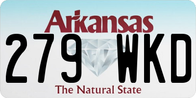 AR license plate 279WKD