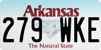 AR license plate 279WKE