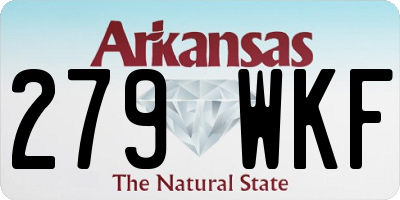 AR license plate 279WKF