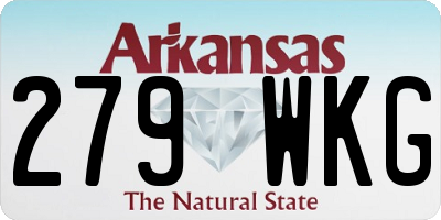 AR license plate 279WKG