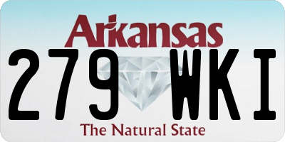 AR license plate 279WKI