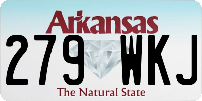 AR license plate 279WKJ
