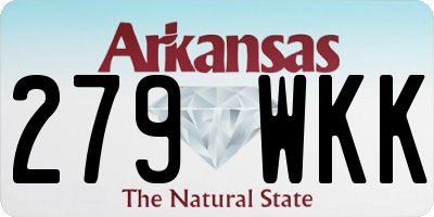 AR license plate 279WKK