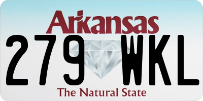 AR license plate 279WKL