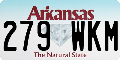 AR license plate 279WKM
