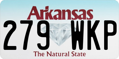 AR license plate 279WKP