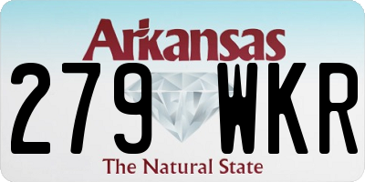 AR license plate 279WKR