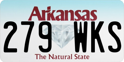 AR license plate 279WKS