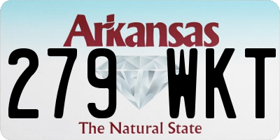 AR license plate 279WKT